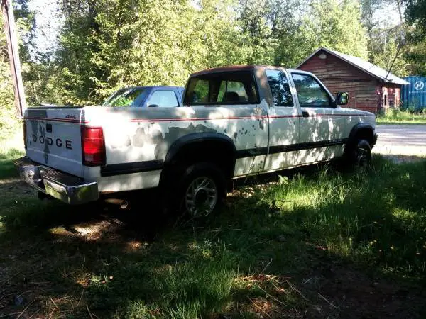 1993 dodge dakota club cab 4x4 pickup, for repair or parts - in bothell, wa