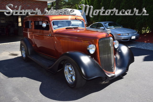 1934 burnt copper hot rod 306cid coupe automatic rare great car