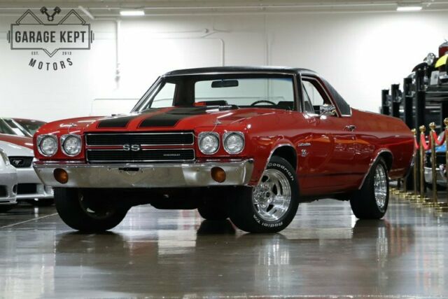 1970 chevrolet el camino ss red coupe 396ci/350hp v8 60,246 miles