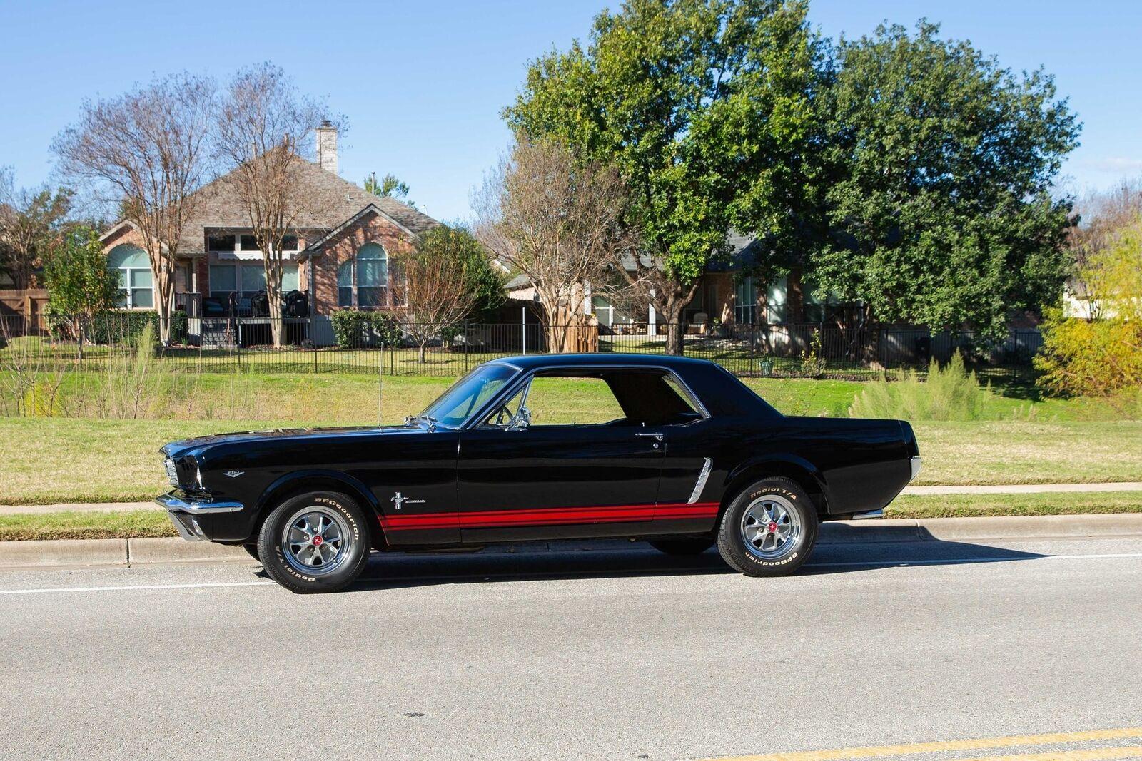 1964 ford mustang factory black on black 260 v8