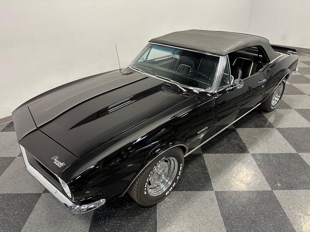 1967 chevrolet camaro ss convertible gloss black 24469 miles