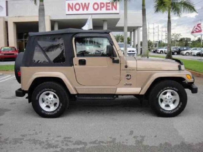 2000 jeep wrangler sahara in davie, fl