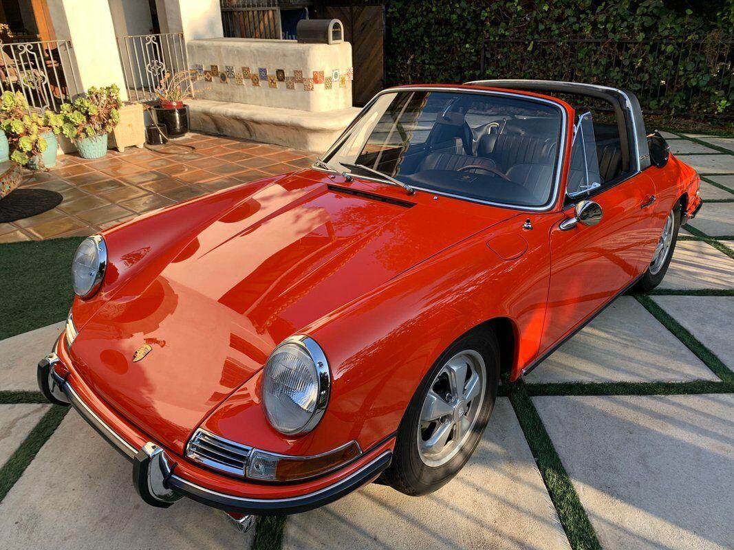1967 porsche 911 soft window targa tangerine extremely rare 1967 911s