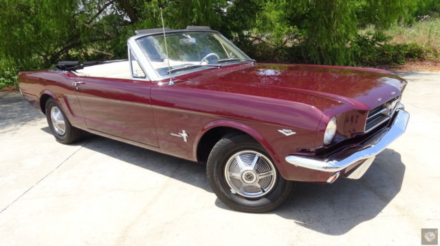 1964 1/2 ford mustang convertible classic - 260 v8 - power steering- video drive