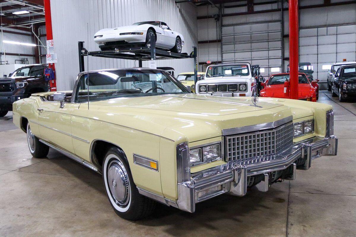 1975 cadillac eldorado 17293 miles bombay yellow convertible 500ci v8