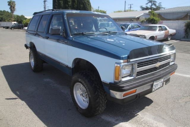 1991 chevrolet s-10 blazer 4x4 automatic 6 cylinder no reserve