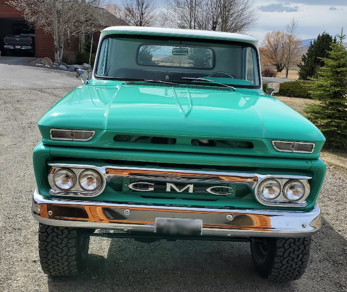 1966 gmc k10 pickup 4×4 5-speed