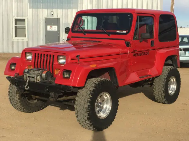 jeep wrangler yj 4x4 automatic leather seats air conditioning 100% rust free v8