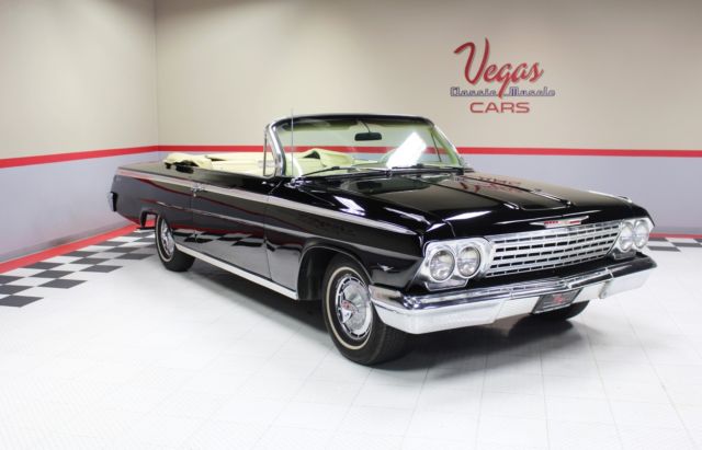 tuxedo black 1962 ss convertible #'s matching original car invoice