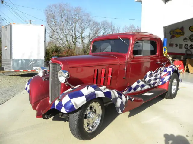 chevy 33 master 3 w coupe steel body fresh build on older restoration