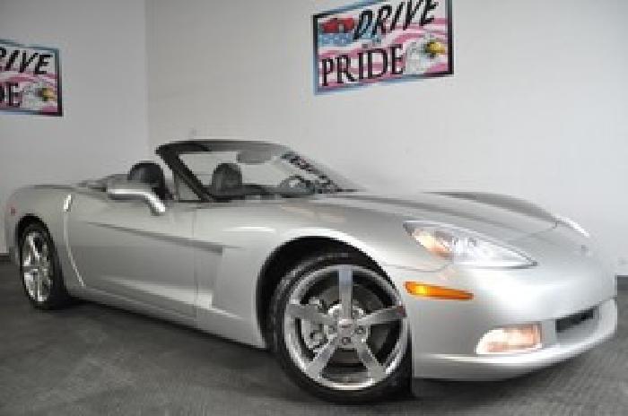 2008 chevrolet corvette convertible v8 leather alloy soft top onstar paddle shif in houston, tx