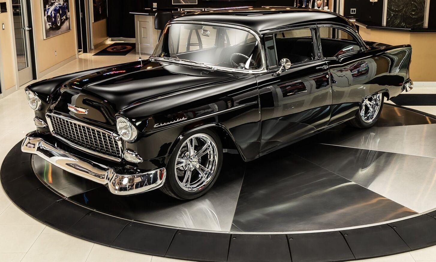 1955 chevrolet 150 restomod black ls2 v8 631 miles