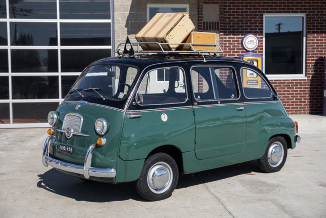 1960 fiat 600 multipla taxi 4 speed vintage luggage great micro car