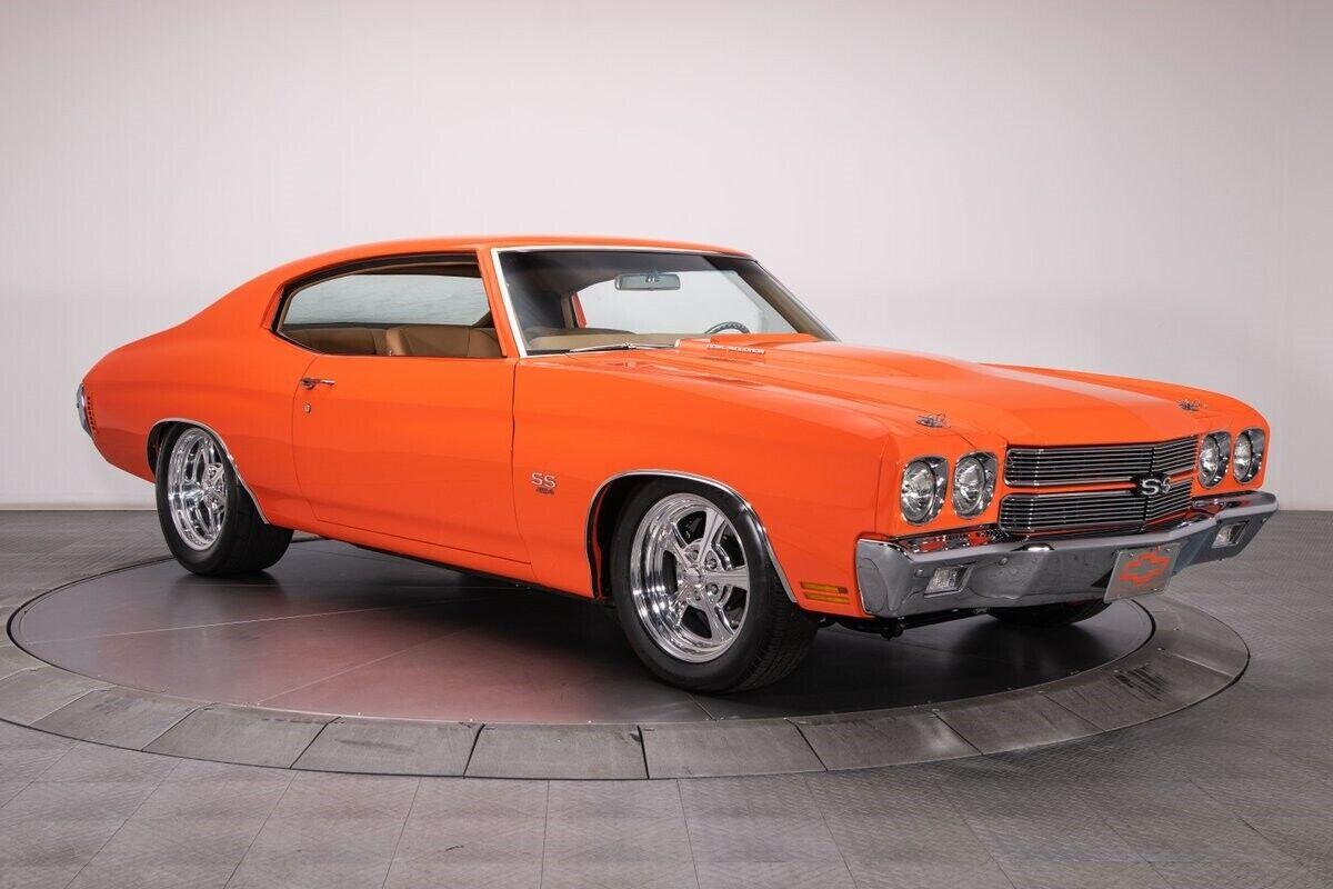 1970 chevrolet chevelle orange hardtop lsx 454 v8 3149 miles