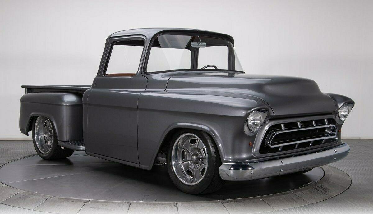 1955 chevrolet 3100 pickup truck gray 498ci v8 208 miles