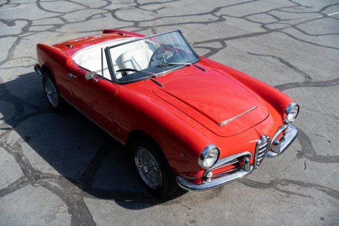 1964 alfa romeo giulia spider 5speed manual for sale in los angeles, california
