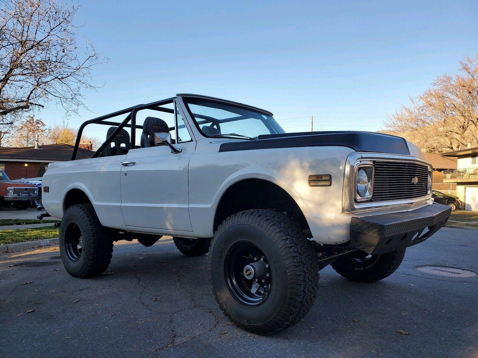1972 chevrolet k5 blazer suv white 4wd automatic