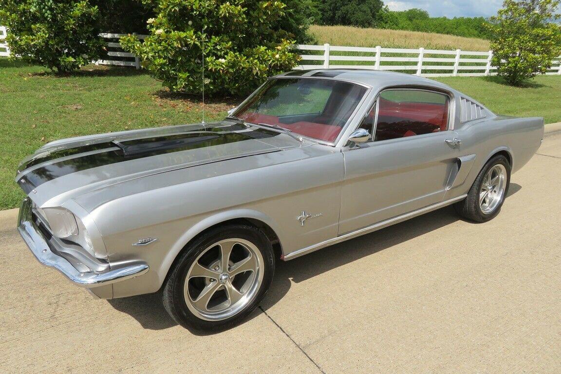 1965 ford mustang gt350 fastback 2+2 silver and red good driver