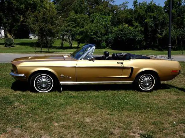 1968 ford mustang convertible air conditioned buck tag automatic low reserve