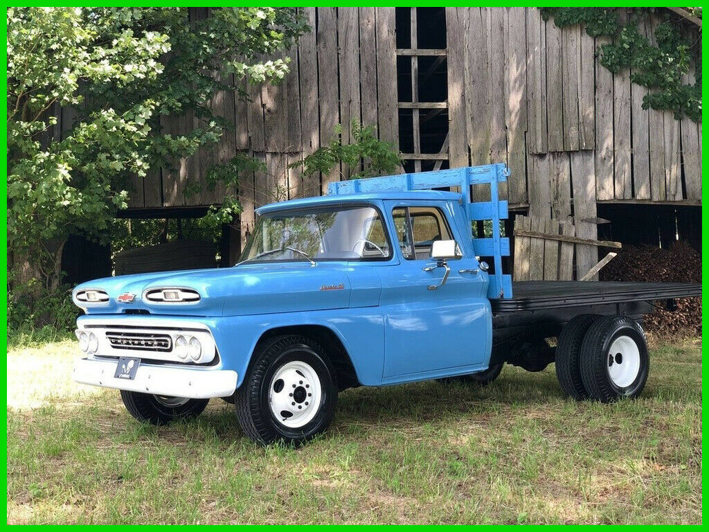 1961 chevrolet c-30 stakebed truck 235 thriftmaster 4-spd manual no rust rwd