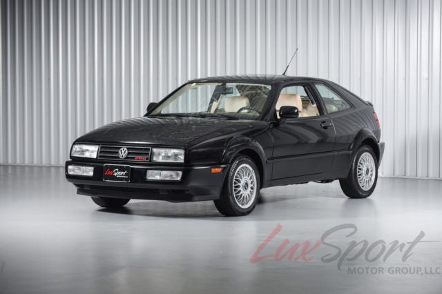 1992 volkswagen corrado slc vr6 coupe black/tan 5-speed 28,000 original miles