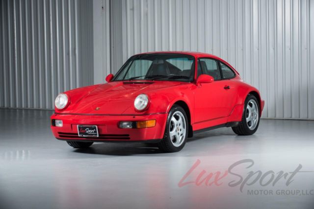 1994 porsche 964 carrera 4 widebody rare 1 of 238 built red/black 62,000 miles