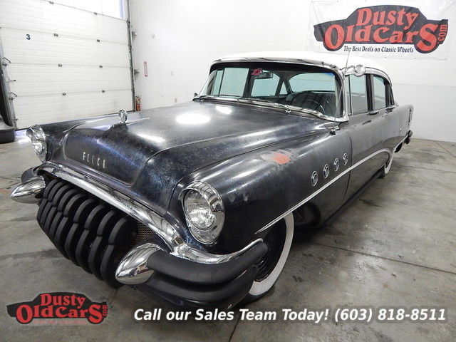 1955 blue runs drives brakes steers cool grill needs tlc!