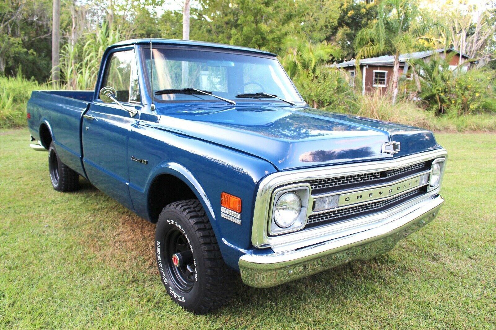 1969 chevrolet c-10 4x4 k10 custom 4wd pickup