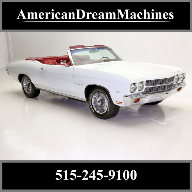 1970 chevrolet chevelle convertible 350, ps, pb, power top, power disc brakes
