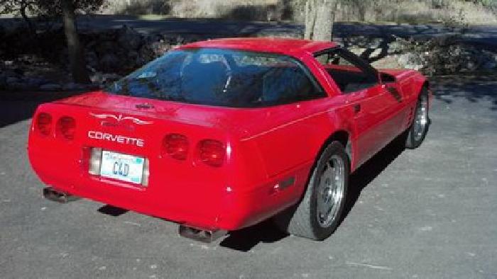 1993 corvette coupe ruby red lt1 in douglas flat, ca