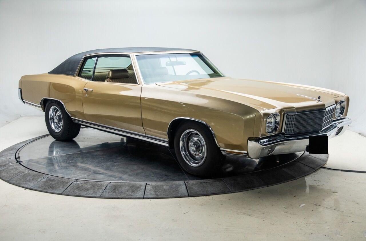 1970 chevrolet monte carlo v8 turbo 350 coupe metallic gold