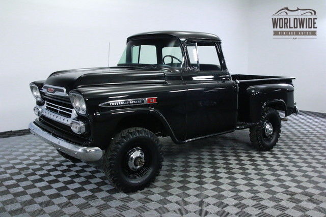 1959 black rare napco 4x4 restored big window!