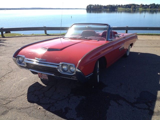 1963 ford thunderbird convertible, all original, tonneau cover, great t-bird!