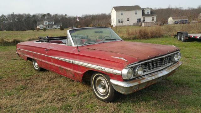 rare 1964 ford galaxie 500 xl convertible factory 390 with 4 speed project