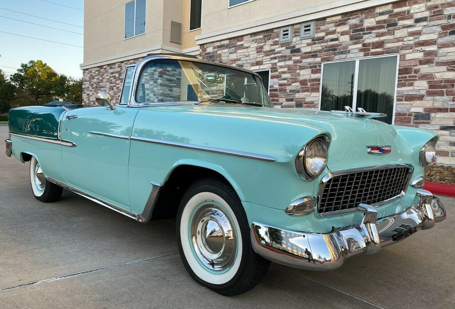 1955 chevrolet bel air150210 belair convertible continental kit