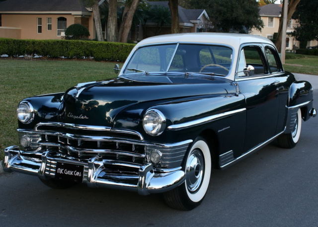 rare model restored original car - 1950 chrysler new yorker club coupe