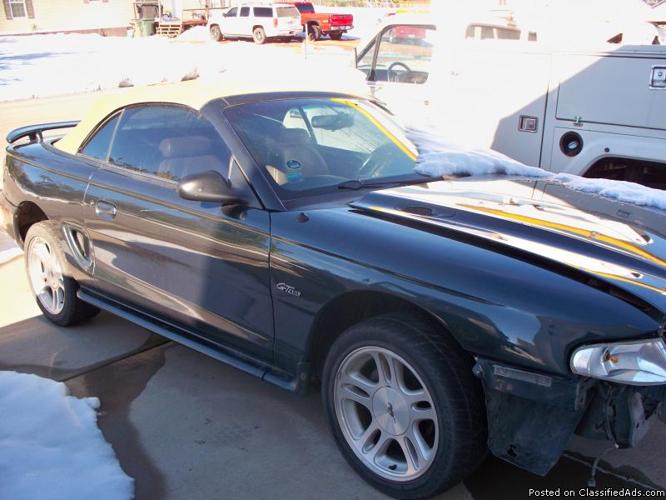 1998 ford mustang gt. 4.6l conv for sale in gillette, wyoming