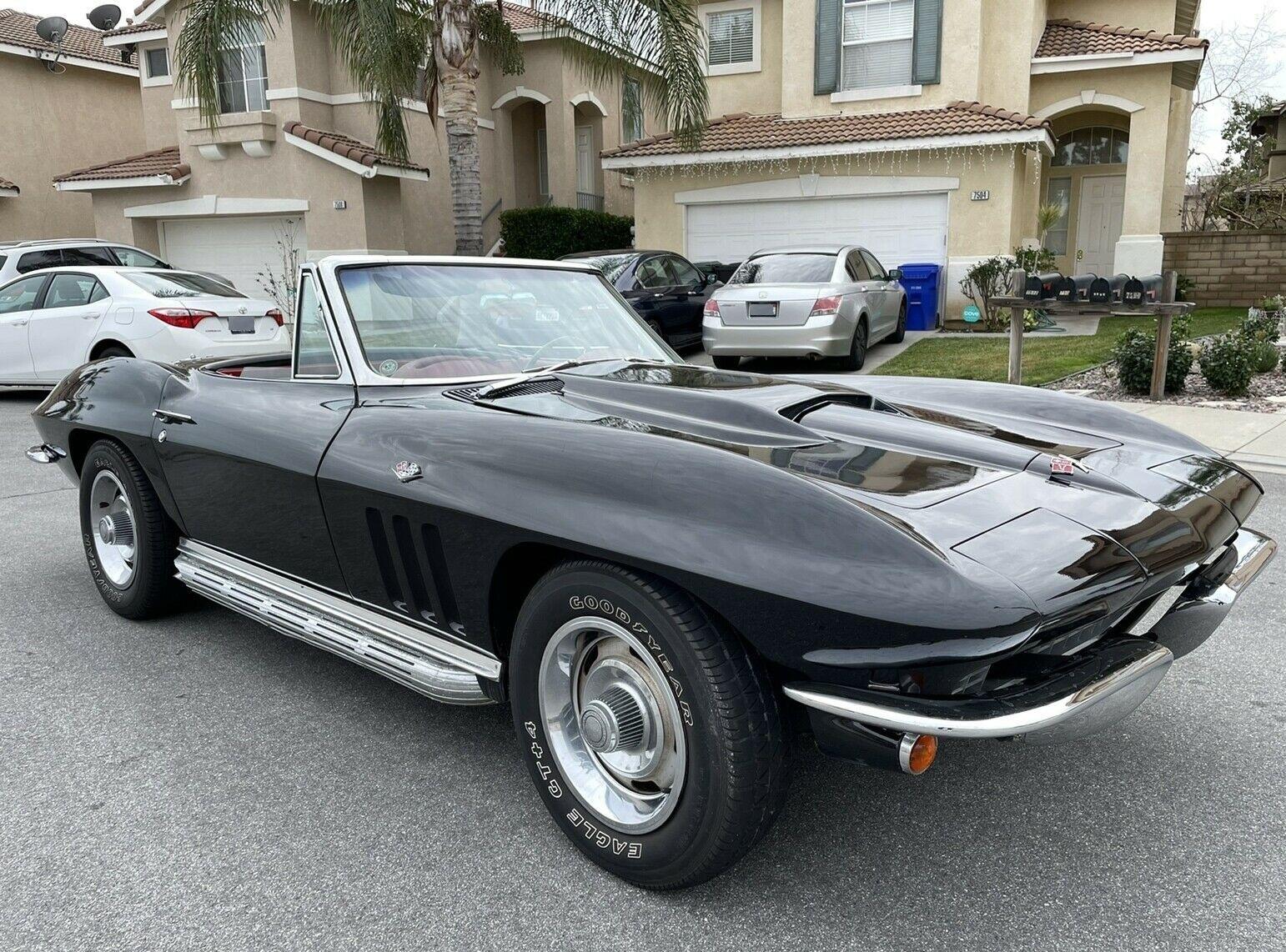 1966 chevrolet corvette 327 350hp 4speed rwd manual