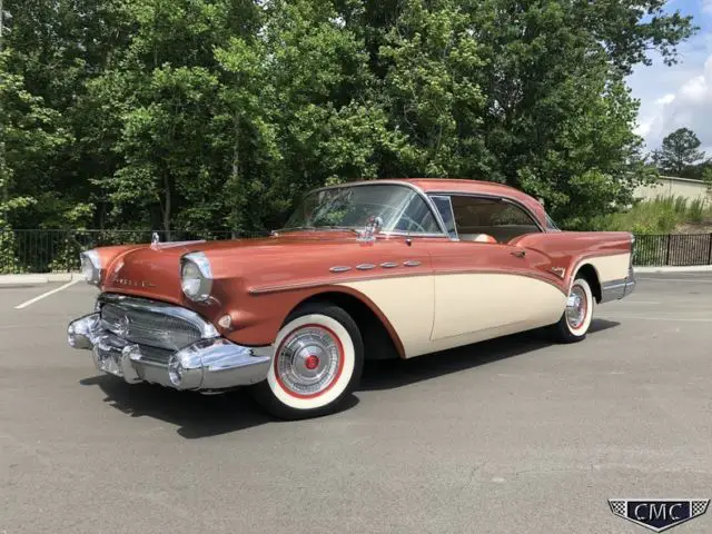 1957 buick century 2dr hardtop copper/cream restored gorgeous