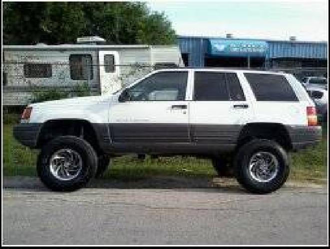1997 jeep grand cherokee-white-auto-160k in houston, tx