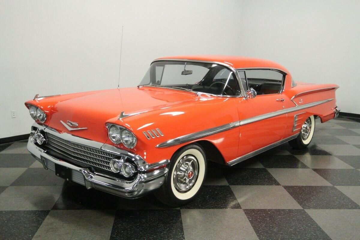 1958 chevrolet impala 350 v8 th350 auto bright red 95245 miles