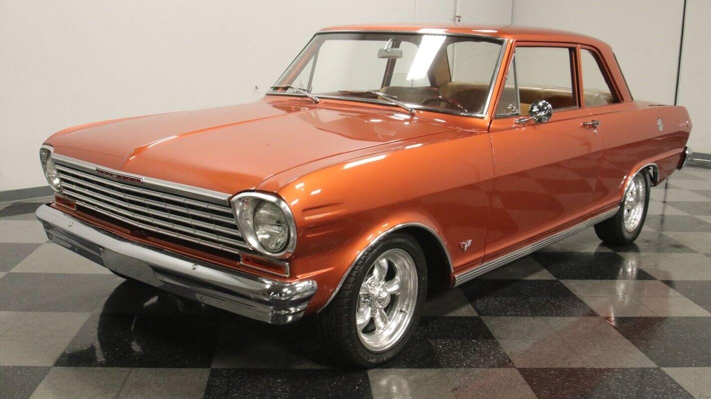 1964 chevrolet nova chevy ii orange metallic 21697 miles
