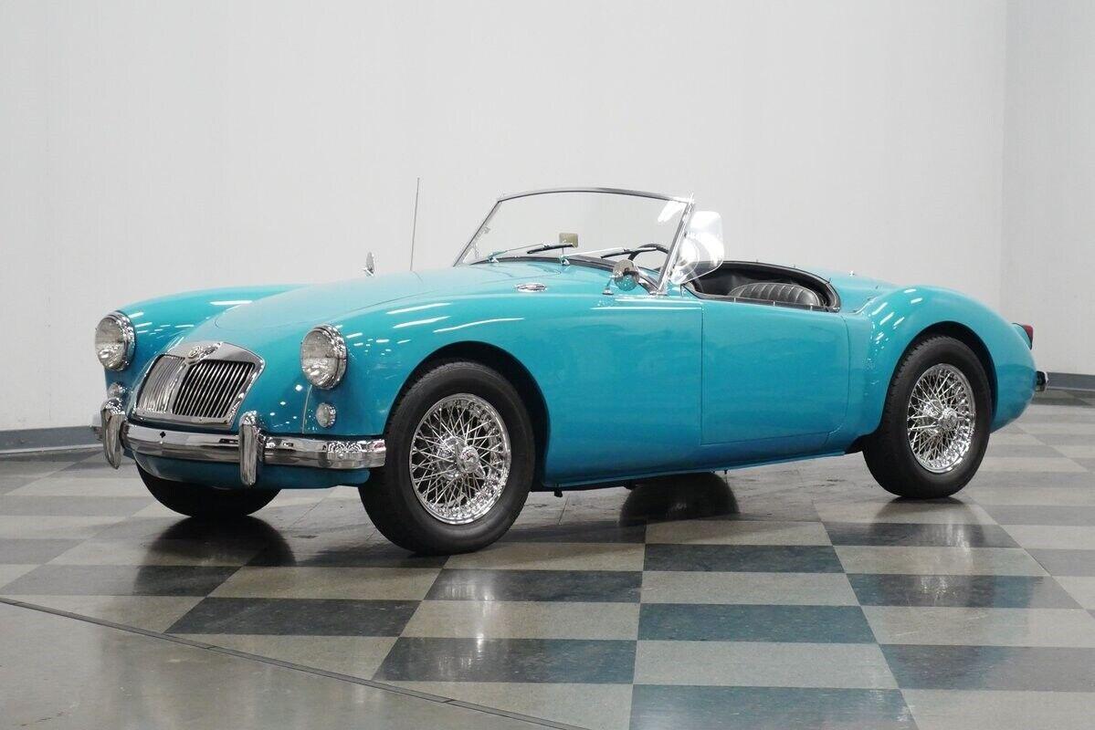 1957 mg mga 1500 roadster glacier blue 22842 miles