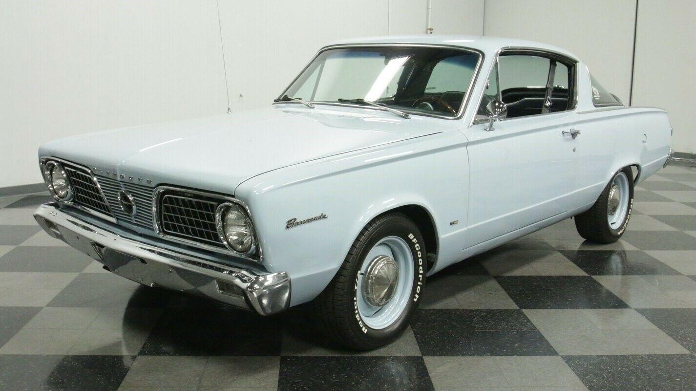 1966 plymouth barracuda restomod light blue restomod 340 v8 auto