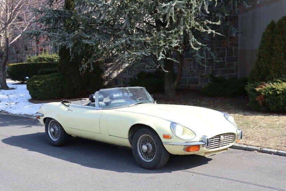 1973 jaguar xk series iii v12 roadster primrose yellow automatic