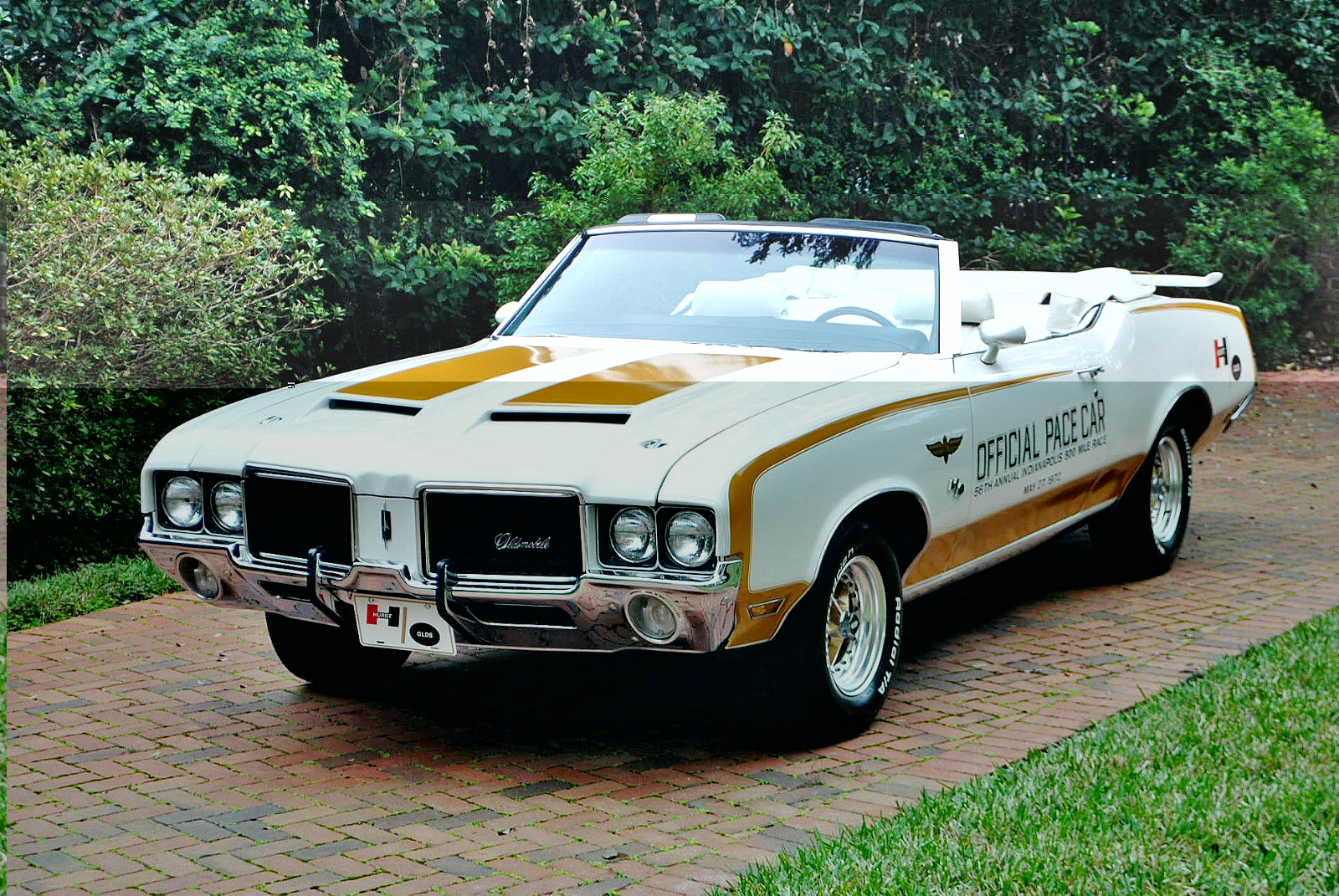 wow what and car 1972 oldsmobile cutlass hurst pace car tribute convertible mint