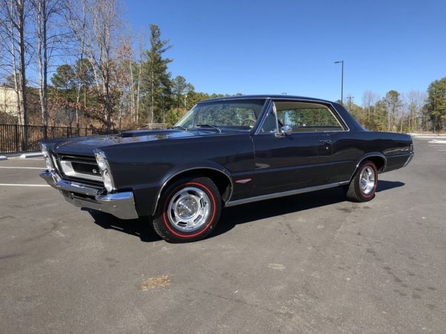 1965 pontiac gto factory tri-power 4-speed documented rare phs restored look