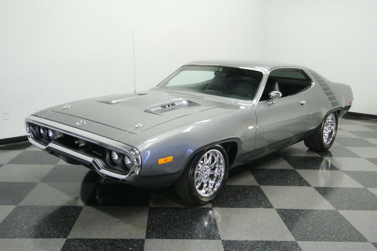 1972 plymouth road runner restomod gray 572 v8 hemi 68324 miles