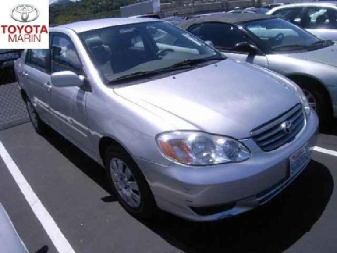 2003 toyota corolla le in san rafael, ca