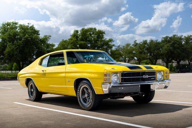 1971 chevrolet chevelle ss ls5 frame off restoration sunflower yellow